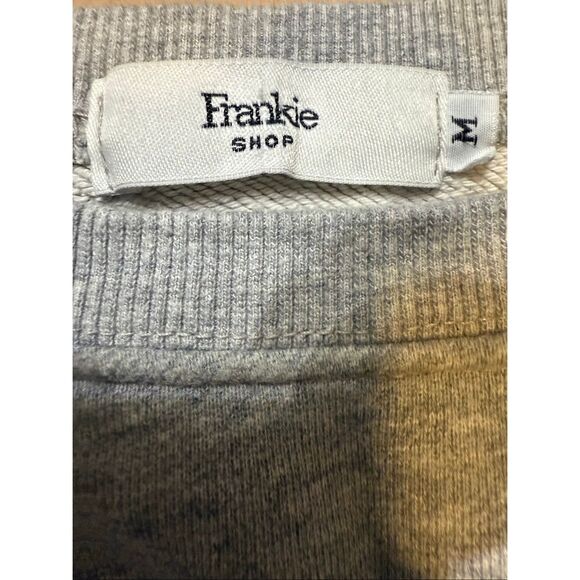 Frankie Shop Women's Crew Neck Oversized Pullover Sweatshirt Gray Medium - Picture 4 of 8